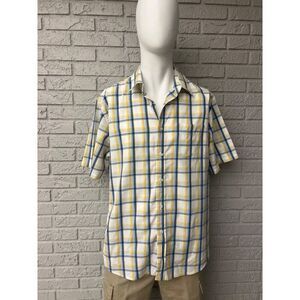 Dockers Wrinkle Free Classic Fit Short Sleeve Shirt Size XL